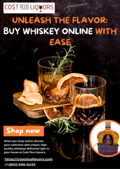 Experience the ease of obtaining your preferred whiskey online with Cost Plus Liquors thanks to our streamlined online ordering system. Explore our vast selection of high-quality whiskies, which includes rare editions, blends, and single malts, all at affordable rates. Savor the convenience of doorstep delivery, guaranteeing that your choice reaches your house promptly and safely. Purchasing whiskey online is now simpler than ever, regardless of your level of expertise or preference for unusual tastes. To buy whiskey online and improve your taste experience, go to Cost Plus Liquors right now. Let's toast to convenience, quality, and receiving the ideal dram right at your door!
