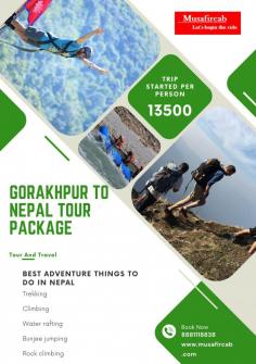 Memorable journey through Nepal Tour Package from Gorakhpur, Gorakhpur to Nepal Tour Package with Musafircab. Whether you’re traveling solo, with a group, or as a couple, our packages are designed to provide customizable tours and affordable tours in Your Budget. Book your tour today and discover the wonders of Nepal with Musafircab. Enjoy a hassle-free trip with hotel accommodations, meals, and a cab for your sightseeing tour. We Provide trained drivers to ensure a safe and enjoyable trip.
https://www.musafircab.com/page/gorakhpur-to-nepal-tour-package
