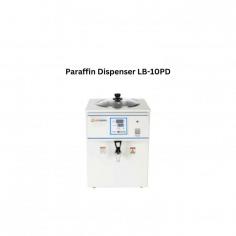Paraffin dispenser is a microprocessor controlled unit for liquid paraffin dispensing. It is characterized with reservoir for homogeneous heat dissipation. The modulated feature ensures retention of molecular characteristics of paraffin.

