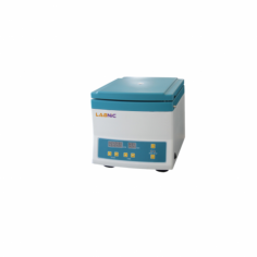 Labnic Low Speed Centrifuge, with a durable plastic case and metal lid, operates at 4000 rpm and 2325 × g RCF, with a rotor capacity of 20 ml×12 (standard). It features CPU control with an LED display, a maintenance-free brushless DC motor, an automatic door lock, adjustable acceleration/deceleration, various rotors, overspeed/imbalance alarms, a 0-99 minute 
countdown timer, and an error code display for automatic shutdown.