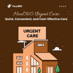 Heal360 Urgent Care

Feel your best again with Heal360 Urgent Care – the fast and convenient solution for all your non-emergency medical needs! 