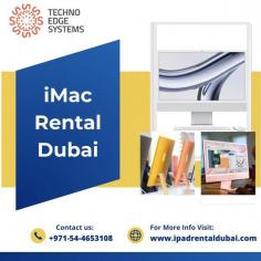 Discover if iMac rental suits your needs with cost-effective solutions, flexibility, and advanced features for business or personal use. Techno Edge Systems LLC offers the best Services of iMac Rental Dubai. For more info Contact us: +971-54-4653108 Visit us: https://www.ipadrentaldubai.com/imac-rental-dubai/