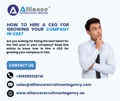 Are you looking for hiring the best talent for the CEO post in your company? Read this article to know how to hire a CEO for growing your company in UAE.
