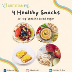 If you have been told to be mindful and aware of managing your blood sugar, here are some of our favourite snacks to help keep your sugar levels stable and energy consistent.

See more: https://dietitianfit.co.uk/