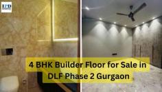Discover 4 BHK Builder Floor for Sale in DLF Phase 2 Gurgaon, it is a residential property and developed localities, and it is a ready to move and Semi furnished builder floor for sale, and it is a freehold ownership property, with 1 car parking, The design of the project is thoughtful, providing residents with excellent infrastructure. Spanning a generous super area of 400.00 sq. yards, 1st Floor, Please Contact For More Details.
