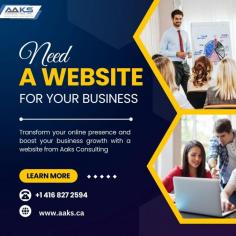 Need a Website for Your Business? Look No Further! At Aaks Consulting, we specialize in creating stunning, user-friendly websites that drive results! 