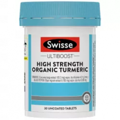 Swisse Ultiboost High Strength Organic Turmeric 30 Tablets