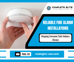 Fire Alarm Installations for Safety

Our fire detection system setup provides complete security solutions, including design, implementation, and testing. We ensure all components function properly and meet safety regulations for consistent fire protection. Send us an email at matt@tx-cet.com for more details.

