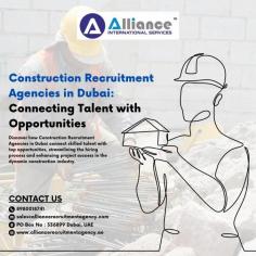 Discover how Construction Recruitment Agencies in Dubai connect skilled talent with top opportunities, streamlining the hiring process and enhancing project success in the dynamic construction industry.