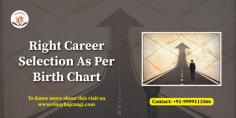 A career is a major step in your life! There can be many uncertainties, confusion, or future worries. With career selection as per your birth chart, you can be assured of a prosperous career ahead. We answer all your career-related queries, from choosing the right career as per astrology chart to overcoming obstacles and challenges and giving you the most useful tips to excel. 
https://www.vinaybajrangi.com/career-astrology/right-career-selection 
