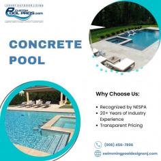 Professional contractors have extensive experience and specialized knowledge in building and maintaining concrete pools. Custom Pool Pros has years of experience as a concrete pool contractor in NJ and a team of skilled professionals. Contact us to upgrade your pool!
Visit us: https://swimmingpooldesignsnj.com/services/gunite-pools/