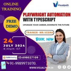 Join Now: https://bit.ly/46kGEfC
Attend Online #FreeDemo on #PlaywrightAutomation with #Typescript by Mr. Veera.
Demo on: 24th July , 2024@ 8:30 PM (IST).
Contact us: +91 9989971070.
WhatsApp: https://www.whatsapp.com/catalog/919989971070
Blog link: https://visualpathblogs.com/
Visit: https://visualpath.in/playwright-automation-online-training.html

