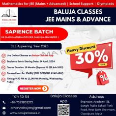 Discover the pinnacle of mathematical education with India's best math teacher at Baluja Classes. Renowned for exceptional teaching methods and unparalleled expertise, Baluja Classes' top educator transforms complex concepts into easily understandable lessons, ensuring every student excels. Join the ranks of successful learners and experience the finest in mathematical instruction today.