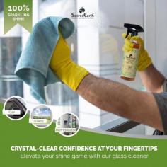 Experience sparkling clarity with Sacred Earth's Best Natural Glass Cleaner. Ethically sourced and streak-free, our premium formula effectively cleans glass surfaces while being gentle on the environment. Elevate your cleaning routine today!