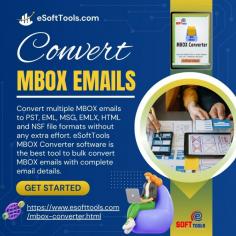 eSoftTools MBOX to PST Converter is a powerful tool that converts MBOX emails to PST format. This program effectively converts your MBOX files, including all emails, attachments, and folder structures, to a new Outlook PST file. It supports a variety of email applications that use the MBOX format, including Thunderbird, Apple Mail, and others. The software allows you to convert one or more MBOX files while keeping the original folder structure. Before completing the conversion, you can preview the emails to confirm accuracy. This best MBOX to PST Converter also allows you to export MBOX files to other formats such as EML, MSG, and PDF. Its user-friendly design and advanced functionality make it an excellent alternative for easy email migration and administration.