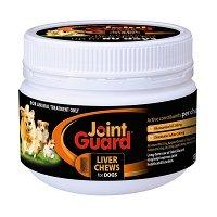 Joint Guard Liver Treat Chews are formulated with the help of an innovative mechanism which has shown to work together to support and maintain the health of your dog’s joints. It has high levels of glucosamine, chondroitin, MSM, Vitamin C and other ingredients that prove to be catalyst in helping dogs facing osteo-arthritis or degenerative joint disease.