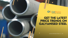Get the latest forecast on galvanised steel price in India. For more information visit at: https://www.costmasters.in/blog/galvanised-steel-price-in-india/