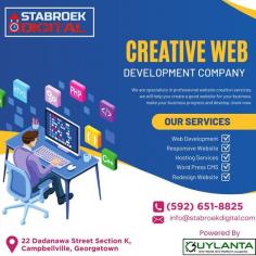 Expert Web Development Services in Guyana for stunning websites to grow your business. Boost your online presence with our creative designs. At Stabroek Digital, we understand the importance of having tailored web applications that not only represent your brand but also provide seamless user experiences.
Contact: (592) 651-8825, (592) 720-4499 Email: info@stabroekdigital.com Address: 22 Dadanawa Street Section K, Campbellville, Georgetown, Guyana
