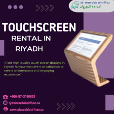 Why Touch Screen Rentals are optimal for KSA Business Events?

Perfect for presentations, product demonstrations, and interactive kiosks, our high-resolution, responsive screens make a lasting impression. Elevate your event's impact with our reliable technology. We offer state-of-the-art touch screen rentals that enhance attendee engagement and interaction. For the best Touch Screen Rentals in KSA, contact AL Wardah AL Rihan LLC at +966-57-3186892.

Visit:https://www.alwardahalrihan.sa/it-rentals/touch-screen-rental-in-riyadh-saudi-arabia/

#InteractiveTouchScreenRental
#touchscreenrental
#touchscreenrentalriyadh
#touchscreenrentalsaudiarabia


