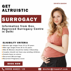 Dr. Rita Bakshi offers transparent “Altruistic surrogacy cost in Delhi”. Get a clear understanding of the costs involved, with no hidden fees. Our dedicated team provides expert care and support throughout your surrogacy journey. Contact us for a comprehensive cost analysis and personalized consultation.