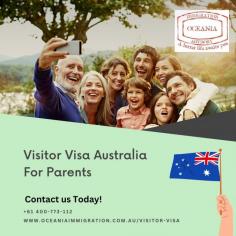 A visitor visa australia for parents is a good option are looking to visit australia and are not eligible for the ETA or eVisitor visa. Oceania Immigration have a visitor visa may be a fast and inexpensive alternative to bring parents to spend time with family in Australia.