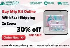 Buy mtp kit online with fast shipping in Iowa and get 30% off. With 24x7 support and expert guidance, our online store provides mifepristone and misoprostol kit online in USA. For more info visit our site abortionprivacy and order now.

Visit Now: https://www.abortionprivacy.com/mtp-kit
