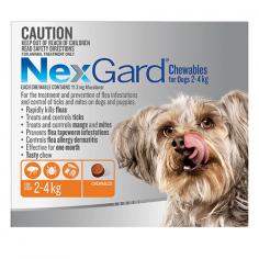 Nexgard for Dogs is a monthly flea and tick treatment for dogs that offers a month-long protection against fleas and ticks. It is a flavoured chews that treats and controls mange and mites (demodectic mange, sarcoptic mange and ear mites) in dogs. Anaxagoras kills adult fleas and ticks; especially Paralysis ticks, Brown dog ticks and bush ticks.
