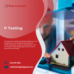 We offer P Testing for homeowners, landlords, and property managers in Auckland

Methamphetamine or P Testing has become one of the most serious problems for homeowners in New Zealand. Properties containing meth can possess health issues for kids and are typically sold below market value. Buy our Property Meth Testing kits which can detect extremely low levels of methamphetamine.