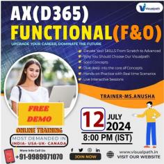 Join Now: https://bit.ly/3XXTFda
Attend Online #FreeDemo On #D365AXFunctional (F&O) by Ms. Anusha.
Demo on 12th July, 2024 @ 8:00 PM (IST).
Contact us: +91 9989971070.
WhatsApp: https://www.whatsapp.com/catalog/917032290546/
Blog link: https://visualpathblogs.com/
Visit: https://visualpath.in/dynamics-d365-finance-and-operations-course.html
