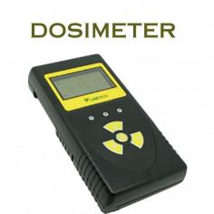 Labtron Dosimeter (α, β, γ) is a portable surface contamination monitor with a waterproof case, operating in 40°C to 50°C. It measures up to 500,000 CPM and 10,000 µSv/h with 4 programmable alarms. Features include a Pancake GM tube detector, audio/shake alarms, and runs on 2 AA batteries.