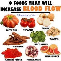 Food for improving blood flowing from top to bottom of the body.