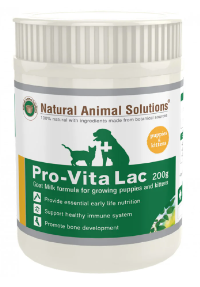 "Pro-Vita Lac is an infant formula that comprises 100% air-dried goat milk powder specially designed for puppies and kittens to ensure they receive the nutrition for their growing age. Rich in protein, Pro Vita Lac is a top quality product with 25 naturally derived vitamins and minerals that is considered to be ideal for weaning kittens and puppies. The product provides essential early nutrition to kittens and puppies as well as elderly and sick pets.

For More information visit: www.vetsupply.com.au
Place order directly on call: 1300838787"