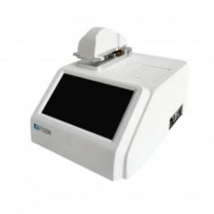 Fison nano spectrophotometer offers quick (within 2 to 6 sec) and sensitive measurements of biological samples with a wavelength range of 180 to 910 nm and 0.5μl to 2μl sample volume. Features include a xenon flash lamp and a 7-inch touchscreen with Android OS. The unit requires a built-in printer and repeatability for absorbance and fluorescence measurements.