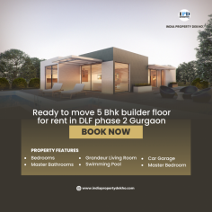 If you search for a, 5 BHK Builder Floor for Rent in DLF Phase 2 Gurgaon, You can get more details online on indiapropertydekho.com, Buy property of your choice
