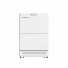Labtron -40°C Upright Freezer, with 2 chambers and compressors, offers a 450 L capacity, direct cooling,manual defrost,
and a microprocessor-controlled temperature range of -20 to -40 °C. It features a powder-coated exterior, sprayed aluminium plate interior, low maintenance, and R290 refrigerant.
