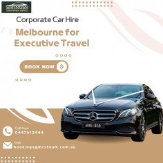 Discover unparalleled luxury and professionalism with our corporate chauffeur service at Melbourne Chauffeured Services· We provide top-tier corporate cars in Australia, ensuring a seamless and sophisticated travel experience for your business needs. Whether you're attending important meetings or hosting clients, our car hire in Melbourne offers a fleet of executive vehicles to cater to your every requirement. Choose Melbourne Chauffeured Services for reliability, comfort, and excellence in corporate transportation. 

https://melbournechauffeuredservices.com.au/corporate-car-hire-services/