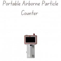 Labmate Portable Airborne Particle Counter is lightweight and ergonomically designed. It connects to a PC for remote control and real-time monitoring. It operates at 28.3L/min and covers test particle size 0.3, 0.5,1,3,5,10μm . Featuring a full-body laser sensor, microcomputer control, and large memory for up to 1000 data sets. The large LCD displays particle counts and relative humidity.