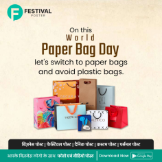 Celebrate World Paperbag Day with Festival Poster App!

Join us in commemorating World Paperbag Day with creativity and style using our Festival Poster App! Design unique images and posters that highlight the importance of eco-friendly alternatives like paper bags. Download now to create visually appealing designs and spread awareness about sustainable living!

https://play.google.com/store/apps/details?id=com.festivalposter.android&hl=en?utm_source=Seo&utm_medium=imagesubmission&utm_campaign=worldpaperbagday_web_promotions
