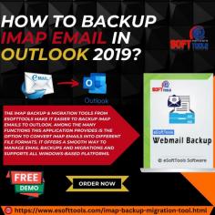 If you want to take backup IMAP email in Outlook 2019 and save your IMAP emails in Outlook, eSoftTools IMAP Backup & Migration Software allows for quick and efficient backup of IMAP emails to Outlook. It offers advanced features, including the ability to transfer emails between IMAP accounts and filter specific data or individual emails. The software is compatible with all Windows versions, making it accessible to a wide range of users. With its user-friendly interface and comprehensive functionality, eSoftTools IMAP Backup & Migration Software Tools ensure a smooth and effective email migration and backup process.

more information :- https://www.esofttools.com/imap-backup-migration-tool.html

