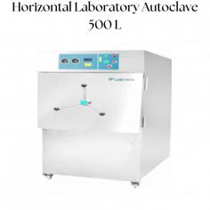 Labtron horizontal laboratory autoclave is equipped with two pressure gauges to indicate inner and interlayer pressure, an automatic drying function, and a digital LCD display that provides operating status and parameters. It has an entirely leak-proof chamber, a secure door lock mechanism for added security, and an automated power-off feature that includes a low water level indicator and an alert. 