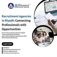Discover how recruitment agencies in Riyadh connect professionals with top job opportunities, bridging the gap between skilled talent and growing businesses.
