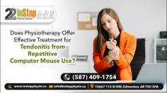 In today’s digital age, many of us rely heavily on computers for work, often spending hours each day performing repetitive tasks such as clicking a mouse. Over time, these seemingly harmless actions can lead to a common yet debilitating condition known as tendonitis,To More: https://dgmnews.com/posts/does-physiotherapy-offer-effective-treatment-for-tendonitis-from-repetitive-computer-mouse-use/ , Call @(587) 409-1754, Mail @ info@instepphysio.ca   

#workinjuryphysiotherapy #workinjuryphysiotherapyedmonton #workinjuryphysiotherapynearme #workinjuryphysiotherapyedmonton #instepphysiotherapy #instepphysiotherapyedmonton #instepphysicaltherapy
