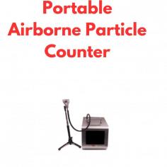Labmate Portable Airborne Particle Counter measures dust particle size and count in clean environments, displaying up to 6 particle sizes with channels of 0.5, 1, 3, 5, 10, and 25μm and a flow rate of 100L/min. It features a stainless-steel construction, a 7-inch color TFT touch screen, and stores up to 2000 results. With extreme life laser diode technology and USB data transfer, it ensures efficient and accurate monitoring.
