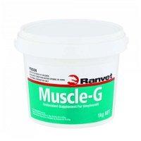 Ranvet muscle-G is a muscle recovery supplement for horses. Muscle G powder is made with a blend of different nutrients that help Greyhounds recover from muscle damage from free radicals produced when hard exercises are performed. This powder helps horses to cope with muscle pain, cramping, soreness, and fatigue.