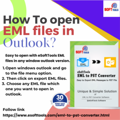  A strong tool for converting EML files to the Microsoft Outlook-compatible PST format is eSoftTools EML to PST Converter Software. With its many capabilities, this software is the perfect choice for anyone wishing to move their email data quickly and successfully. During the conversion process, eSoftTools EML to PST Converter preserves the original folder hierarchy of EML files. By doing this, users can make sure that Outlook displays their emails in the same format as their prior email client. The tool can convert EML files to PST in addition to additional formats including MSG, HTML, EMLX, and MBOX. Users have a variety of alternatives for handling their email data because of this versatility.