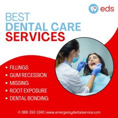 Dental Care Services | Emergency Dental Service

Emergency Dental Service offers the best dental care services, including fillings, gum recession treatment, missing teeth replacement, root exposure treatment, and dental bonding. We prioritize your dental health with accuracy and care to keep your smile beautiful because—your smile deserves the best! Schedule an appointment at 1-888-350-1340.