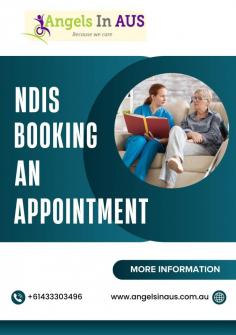 Book an appointment with Angels in Aus, an NDIS service provider, to receive personalized disability support. Call +61433303496 or visit www.angelsinaus.com.au. Their team is dedicated to helping you achieve your goals and enhance your quality of life.