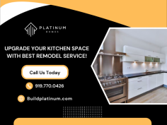 Transform Your Kitchen with Our Top Remodel Ideas!

We offer comprehensive kitchen remodeling services, providing expert design consultations with a wide selection of premium products. Our expert team focuses on creating functional, stylish kitchens with attention to detail and customer satisfaction. Contact Platinum Homes, LLC at 919.770.0426 for more details.
