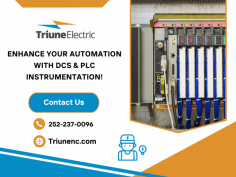 Upgrade Your Control Systems with Our DCS & PLC Instrumentation Service

We provide expert DCS And PLC Instrumentation for industrial automation. From initial design to implementation and maintenance, we guarantee robust performance, enhanced productivity including steadfast support in managing complex industrial processes. Contact Triune Electric at 252-237-0096 for more details.