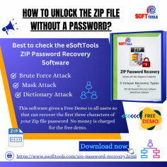 If you want to unlock the ZIP file without a password then you can use eSoftTools Zip Password Recovery software. This software is easily available on Google. If this software is not able to recover your password for any reason then you will get your money back within 30 days. It recovers the password of your zip file in just a few steps. It also gives three methods to recover the password quickly which helps a lot in recovering your password. Such as Brute Force Attack, Mask & Dictionary Attack. This software supports all types of zip files. Our software is made only for Windows users. It can work only on Windows such as Win 11, Win 10, Win 8.1, Win 7, Win XP, Vista, and other editions. Our software also provides a facility like a Free Demo version so that our users can believe that our software works. This Free Demo recovers the first three characters. You do not have to pay any money to use the Free Demo Version.

Website:- https://www.esofttools.com/zip-password-recovery.html